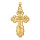 14k Eastern Orthodox Cross Pendant