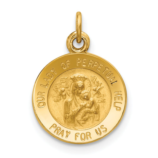 14k Our Lady of Perpetual Help Medal Charm
