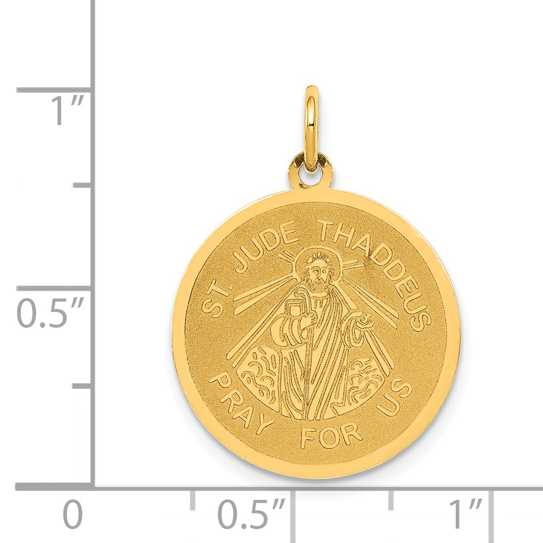 14k Saint Jude Thaddeus Charm