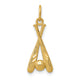 14K Baseball Bats and Ball Pendant