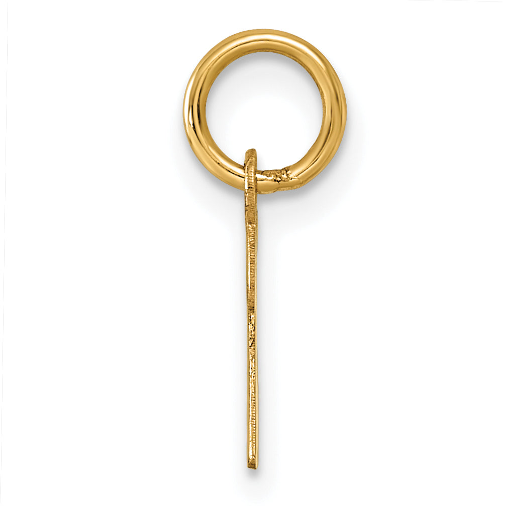 14K Small Script Letter K Initial Charm