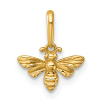 14k Polished Bee Pendant