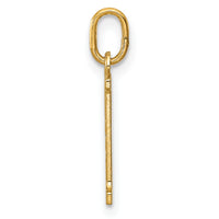 14k Diamond-cut 21 Pendant